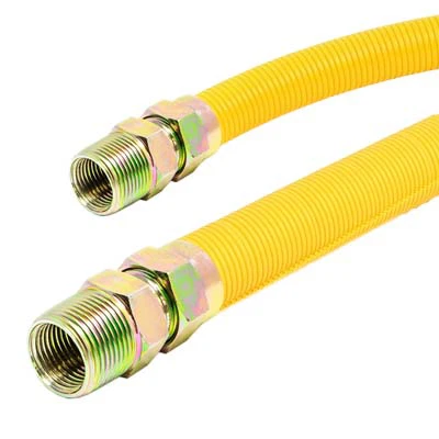 5/8 In. O.D. Gas Connector (1/2 In. MIP X 3/4 In. MIP Steel Adapter)